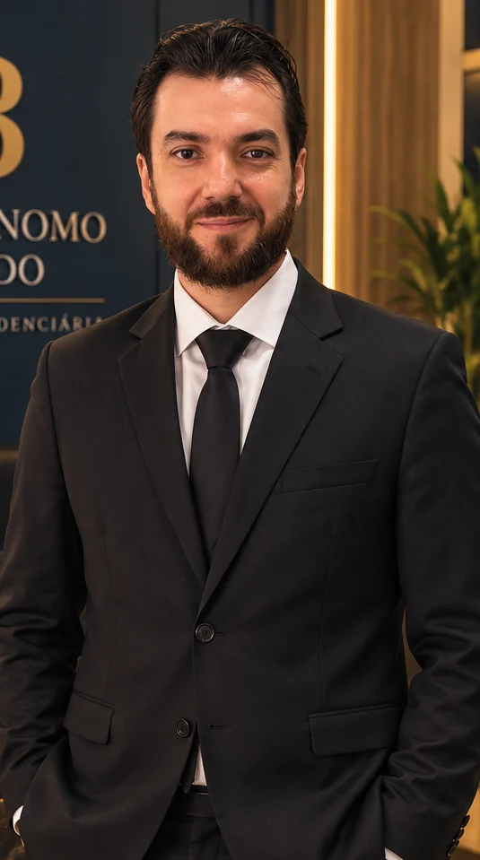 Retrato de apresentação de Diego Bonomo Cândido, advogado
